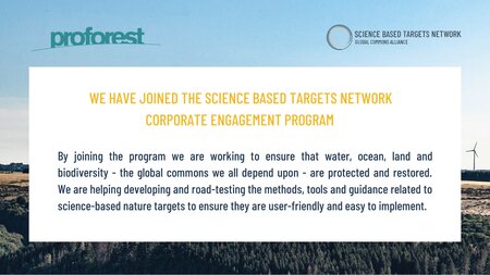 Proforest joins the Science Based Targets Network Corporate Engagement Program